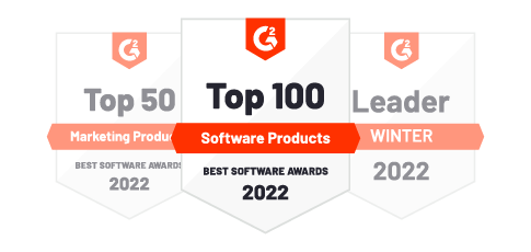 G2 top 100 badges 2022